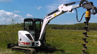 Аренда экскаватора погрузчика с ямобуром в Лиски цена от 1544 руб